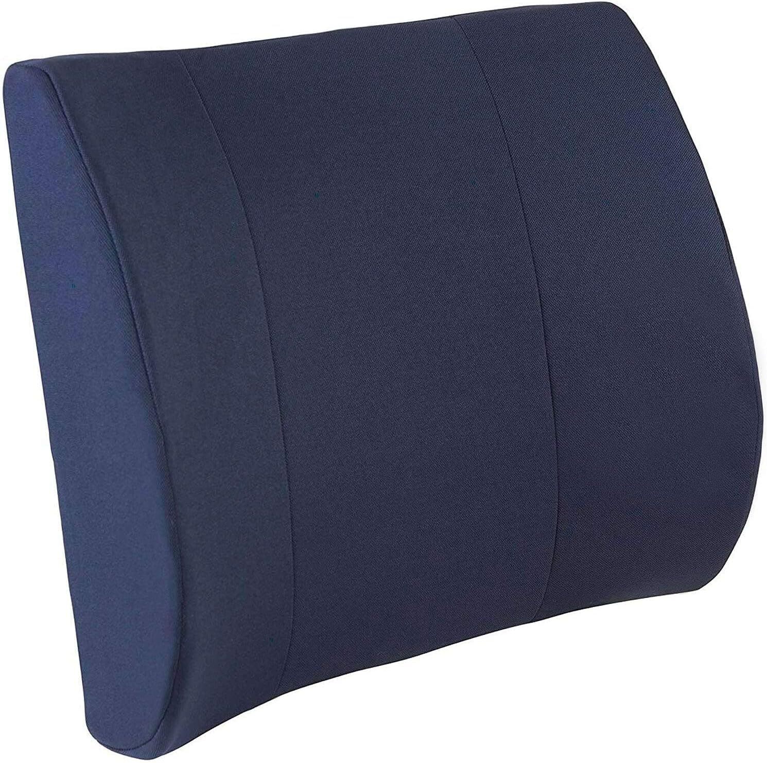 DMI Lumbar Support Pillow for Chair with Removable Washable Cover for Back Pain Relief