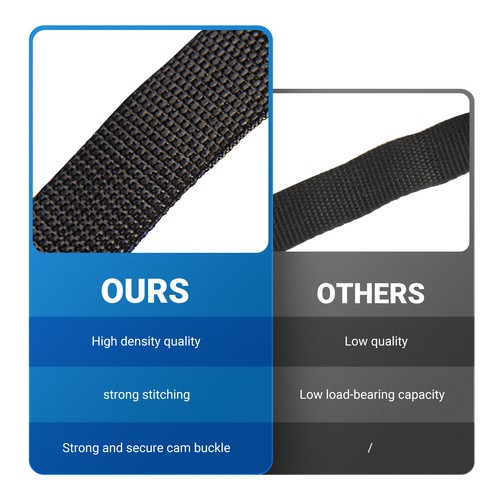 4Pcs 16FT Heavy Duty Lashing Straps Cargo Luggage Tie Down Cam Buckle Roof Rack - 第 5/12 張圖片