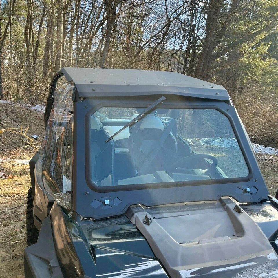 Para-brisa Polaris RZR vidro completo com limpador 900 1000 Trail S, XP Turbo - Imagem 3 de 4