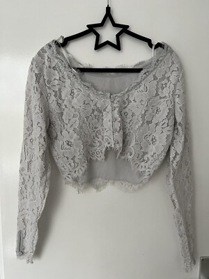 Coast  Top Blouse Spitze grau Gr.38