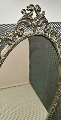 RARE ANCIEN MIROIR psyché à poser en bronze d'époque Art Nouveau EUR 49,00 - FR