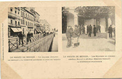 PC JUDAICA, DER RENTIERPROZESS, OBERST JOUAUST, Vintage Postkarte (b36557)