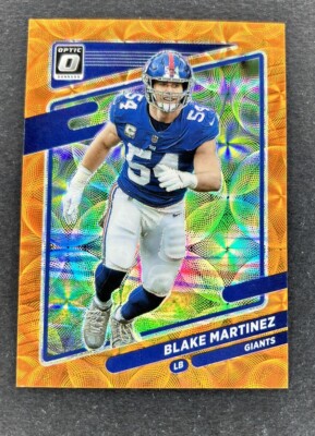2021 OPTIC FOOTBALL BLAKE MARTINEZ ORANGE SCOPE SSP /79 - GIANTS