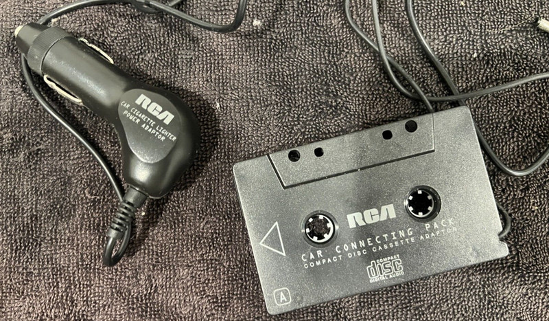 RCA Cassette Car Connecting Pack And Power Adapter Cord for portable disc player