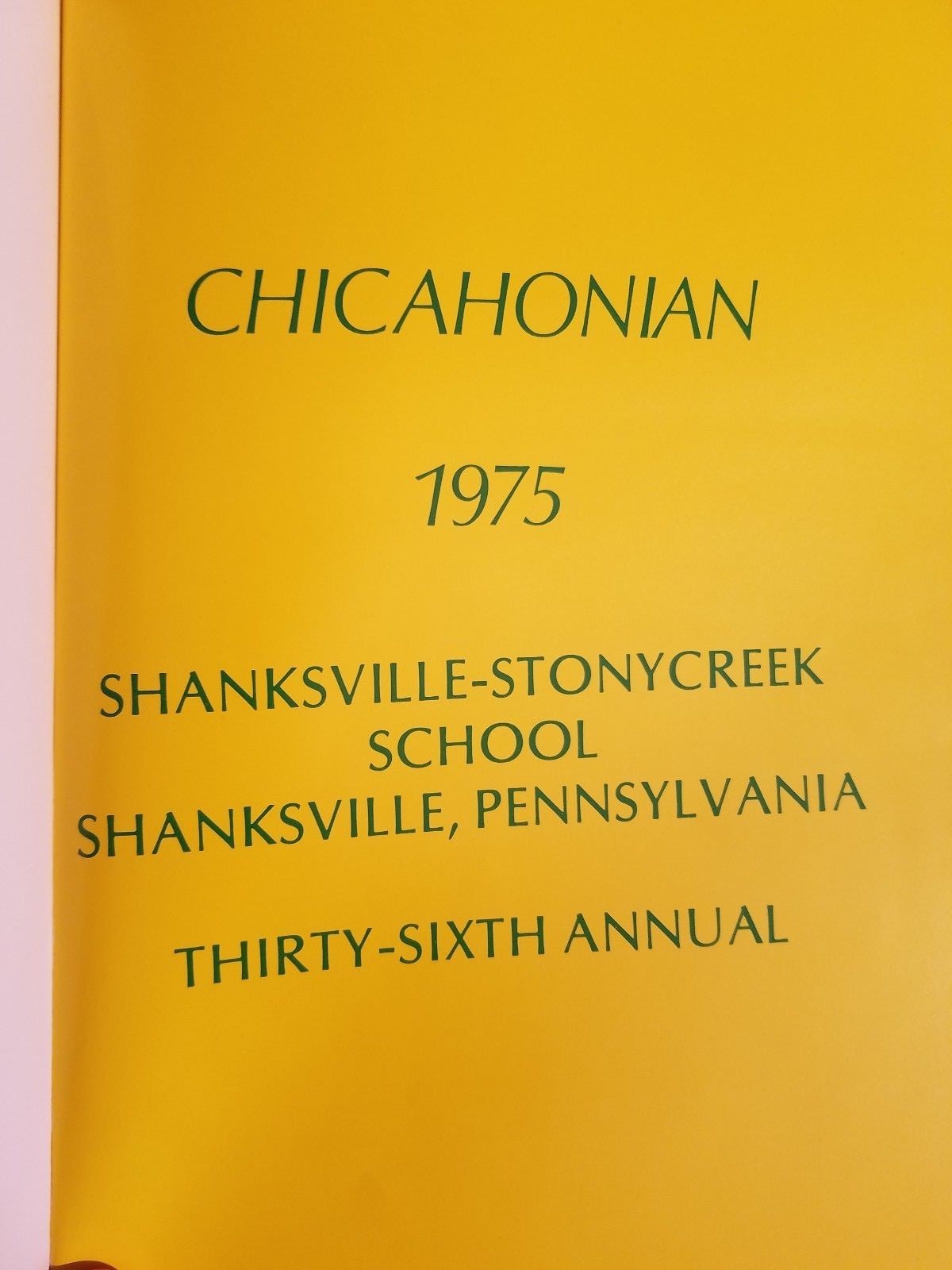 1975 Stonycreek High School Yearbook Shanksville Pennsylvania PA eBay