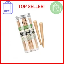 SEMKONT 1-1/4 Natural Pre Rolled Cones with Tips - 72 Pack Rolling Papers
