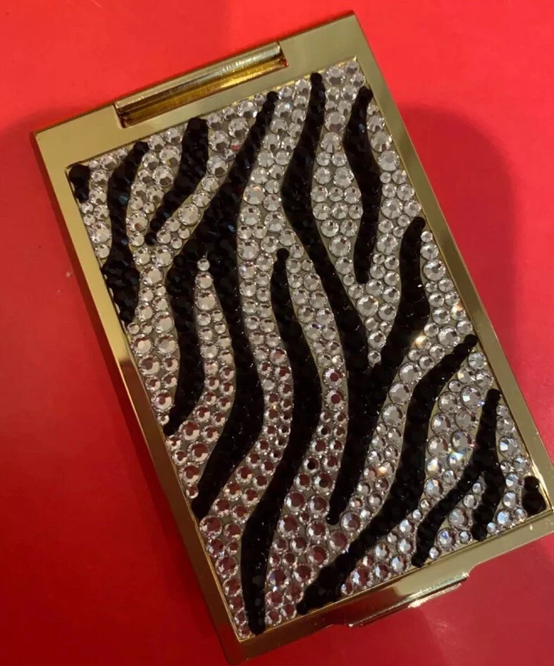 Judith Leiber Negro Transparente Cristal Swarovski Cebra Juego De 3 Nuevo Con Etiquetas Foto 3 de 4