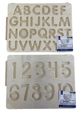 Wooden Alphabet  Number Tracing Puzzles Set of 2, Educational Pre K Learning 3 