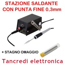 Mini Stazione Saldante Stagno Saldatore per Microsaldature SMD 8W 100-450°C