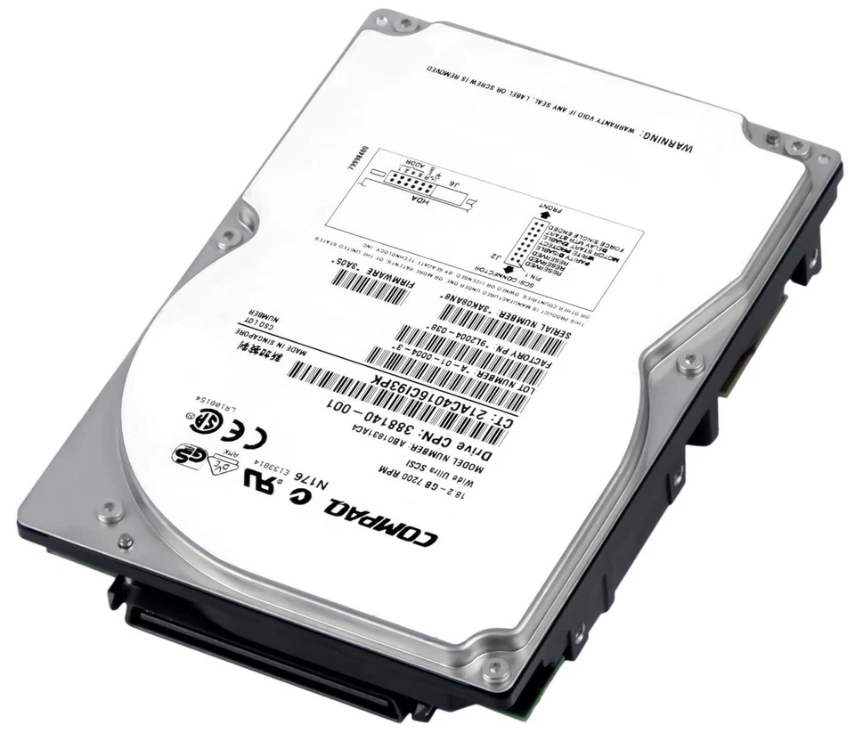 Hard Drive Compaq 388140-001 18.2GB 7200RPM 1MB SCSI U160 AB01831AC4 3.5" Inch - Image 3 of 3