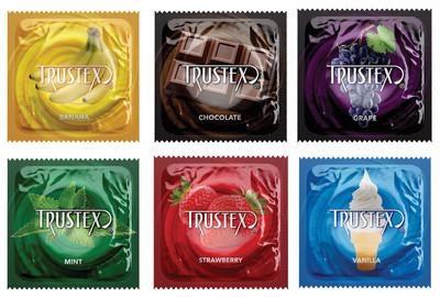 Trustex Flavored Condoms Banana Chocolate Grape Mint Strawberry Vanilla Ebay