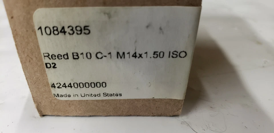 (2) Reed 1084395 B10 C-1 M14x1.50 ISO Tangential Thread Roll Dies. NEW in Box. - Image 2 of 3
