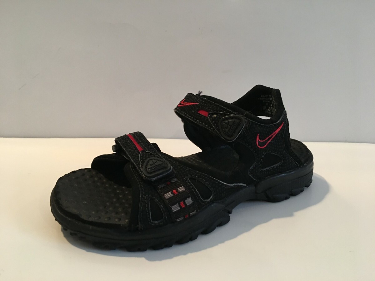 Nike ACG Kids Straprunner Sport Water Sandals Black/Red 2  display picture 2