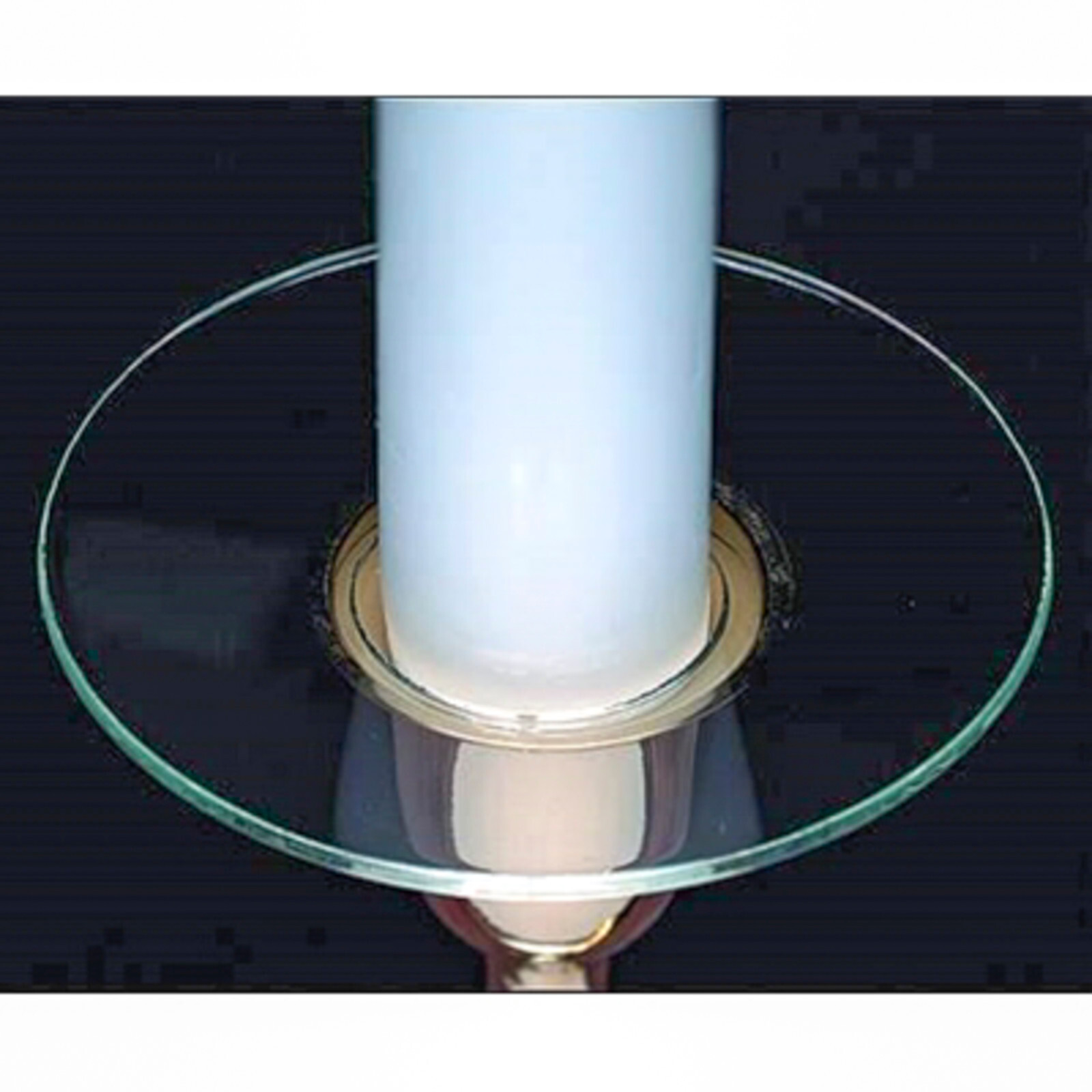 Glass Bobeche set of 2 for taper candles / drip collar wax catcher eBay