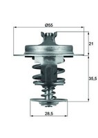 1X Mahle TX 67 83D Thermostat KüHlmittel FüR Renault CitroëN Fiat Suzuki Lancia