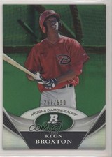 2011 Bowman Platinum Prospects Green 267/599 Keon Broxton #BPP67 1c7