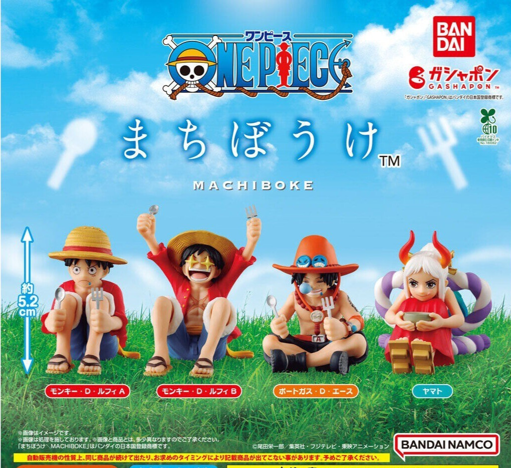 Set of 4 One Piece Waiting Figure 2025 Bandai Complete Capsule Toy Japan New