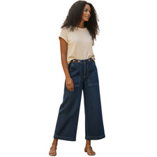 Anthropologie Pilcro Womens Jeans Size 8 Blue Western Wide Leg Coastal Cowgirl