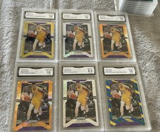 6)2019-20 PANINI PRIZM KYLE KUZMA #130 GOLD PRIZMS Shimmer/ 10 SSP , White Spark