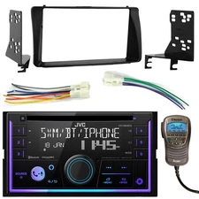JVC Double-DIN USB/AUX Receiver, Install Dash Kit, Harness, Handset (2003-up)