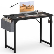 Scrivania Computer 40 Pollici Casa Ufficio Scrittura Legno Borsa Portaoggetti Gancio Cuffie Sm...