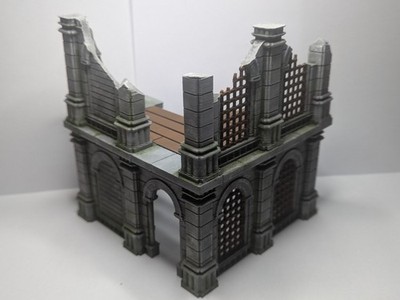 Zweistöckige Haltezelle - Fantasy Grimdark Wargaming Sci-Fi Gelände 28mm Maßstab