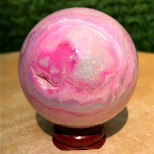 200G Rare Red Crazy agate Ball Quartz Crystal Sphere Mineral Specimen Healing - Picture 16 of 16