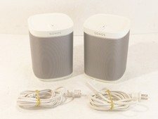[2-Pack, Pair] Sonos Play: 1 [1st Gen] WiFi Wireless Smart Home Speakers w Cords
