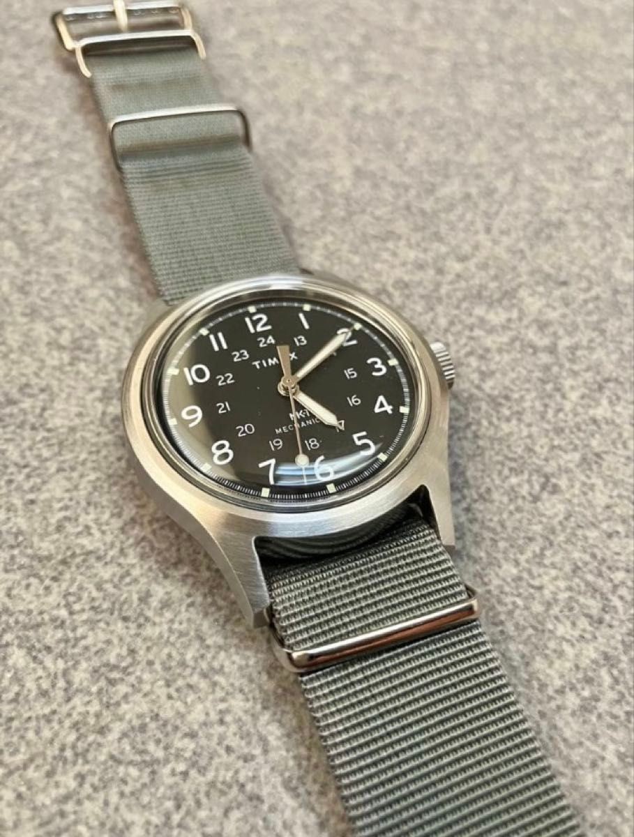 Timex MK1 TW2Y07900 Mechanical Watch 36mm Military Black Dial