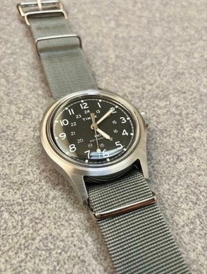 Timex MK1 TW2Y07900 Mechanical Watch 36mm Military Black Dial