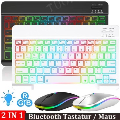QWERTZ Beleuchtete Tastatur Für Huawei Mate Pad SE/Pro 11/M5/Honor Pad X9 X8 Pro