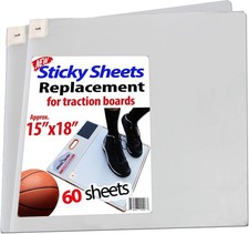 Basketball Volleyball Sticky Pad Replacement Sheets 1 60 Sheets, Transparent