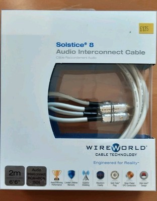 WIREWORLD SOLSTICE 8 - 2 METER AUDIO VERBINDUNGSKABEL 2 M