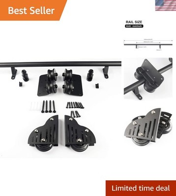 Serene Rolling Ladder Hardware Library Sliding Ladder Hardware Kit with 39'' ...