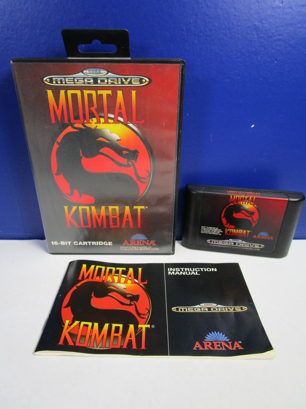 vintage SEGA MEGA DRIVE MORTAL KOMBAT VIDEO GAME COMPLETE free uk post