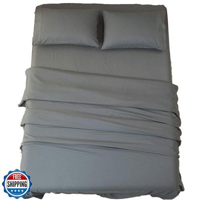 SONORO KATE Bed Sheet Set Super Soft Microfiber 1800 Thread Count Luxury Egyp