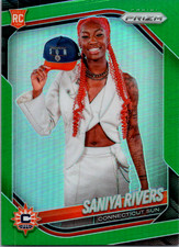 Saniya Rivers ROOKIE Green Prizm Variation ( #150 2025 Prizm WNBA Sun RC NM )