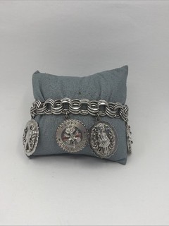 bracciale charm vacanza argento sterling 925 piedi più charms (54 6 g 9 25 pollici)