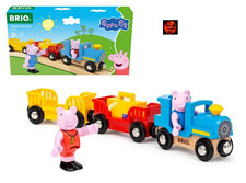 Peppa Pig Wooden Train + 2 Figures by Brio 36127 - New in Box