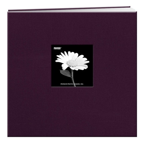 Pioneer Fabric Frame Post Bound Album 12"X12" - Sweet Plum
