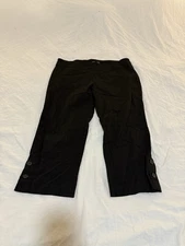 Counterparts Womens XL Black Pull On Stretch Cropped Pants 172