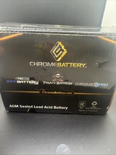 Chrome Battery 12V 12 Volt 7ha Sealed Lead Acid Battery New In Box