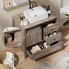 36 Bathroom Vanity with  Ceramic Sink Combo, ...
