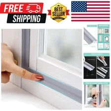 Draft Stopper Sweep, Door Weatherproofing Stripping, Window Seal Strip Self-a...