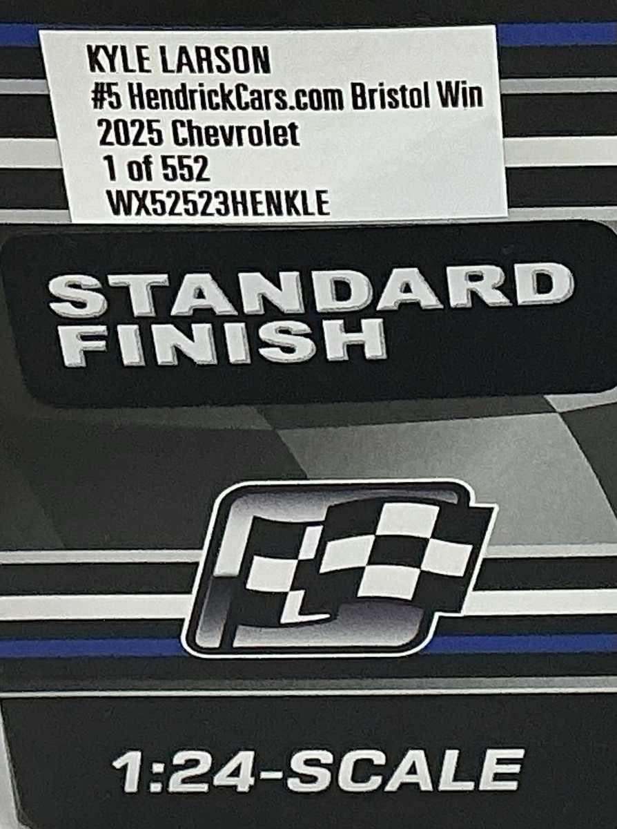 2025 KYLE LARSON #5 Hendrickcars Bristol 1:64 In Stock