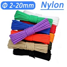 Coloured Braided Nylon Rope 2mm-10mm Utility Cord Washing Line Garden DIY Craft