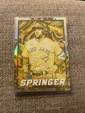 2022 Topps Fire - George Springer #143 Gold Minted