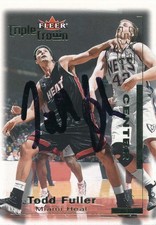 2000-01 Fleer Triple Crown Todd Fuller Signed Basketball Card #233 Miami Heat