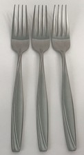 Oneida CAMLYNN CLEO Frosted Stainless Steel Dinner Forks 8" Set Of 3