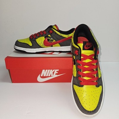 Nike Dunk Low 313600 061 Black/Varsity Maize/Red Men s Size 8 (2006) 